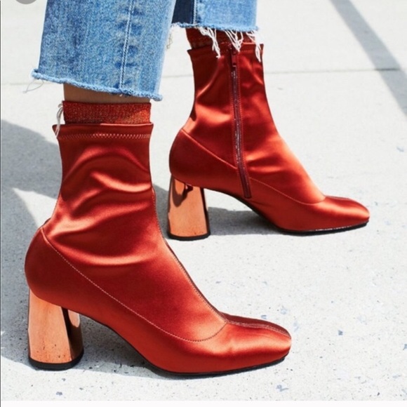 Free People Shoes - Free People Modelo Rust silk boots sz: 8 NIB